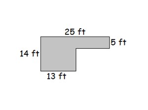 Polygon irregular Area of