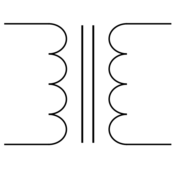 Transformer Schematic Symbol with White Background - Wisc-Online OER