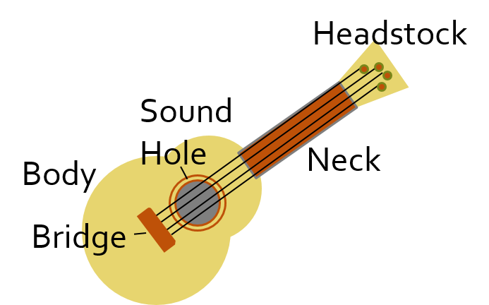 Acoustic guitar with labels - Wisc-Online OER