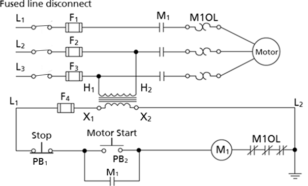 Motor Starter Control Circuit Labeled - Wisc-Online OER time delay switch wiring diagram 